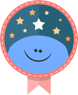 Night Star badge — Pishko under a starry sky